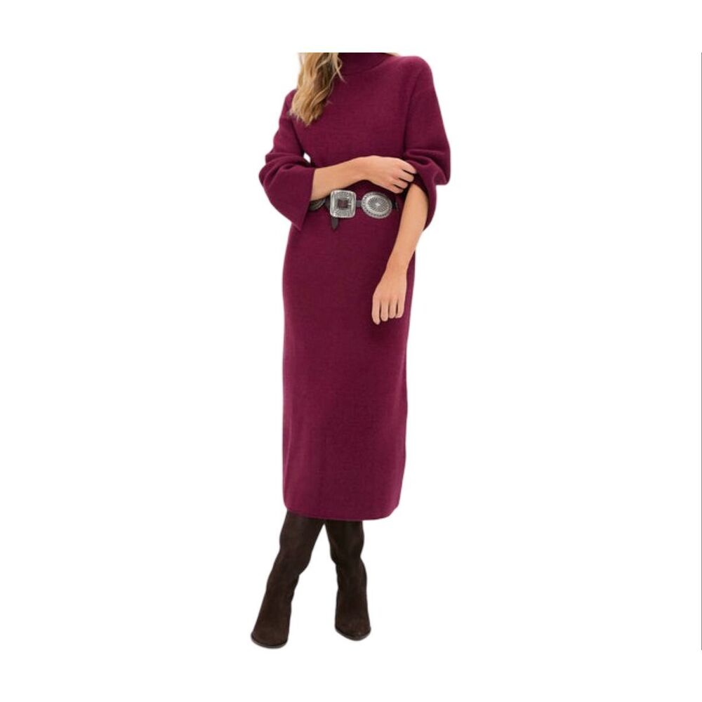 Pomander Place Plum Midi Dress